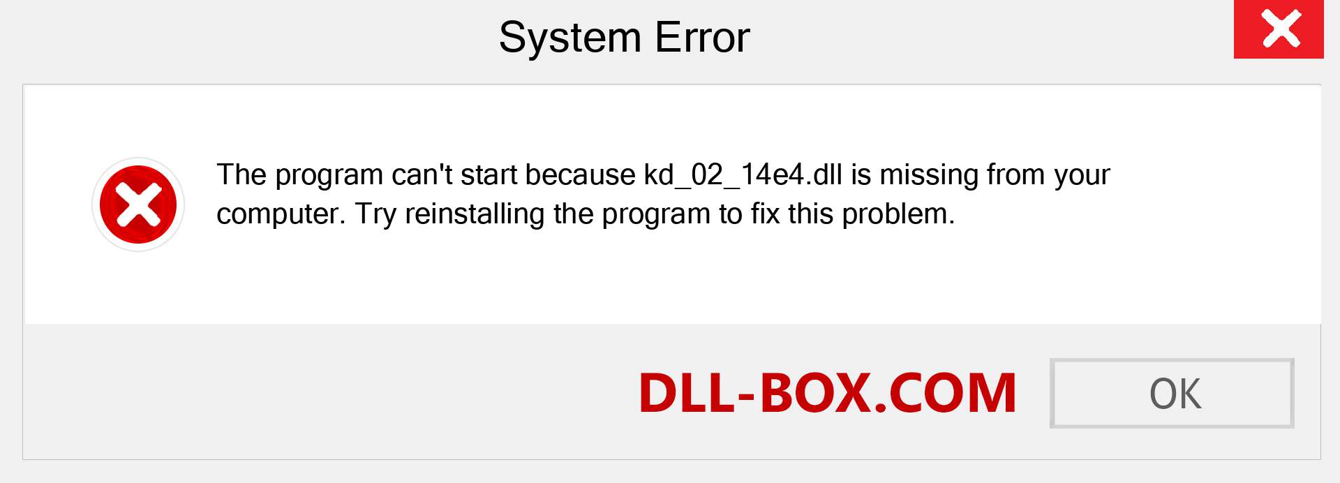  kd_02_14e4.dll file is missing?. Download for Windows 7, 8, 10 - Fix  kd_02_14e4 dll Missing Error on Windows, photos, images